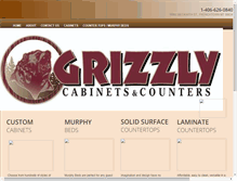 Tablet Screenshot of grizzlycabinets.com